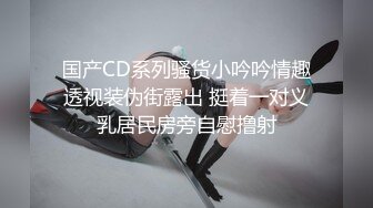 国产CD系列骚货小吟吟情趣透视装伪街露出 挺着一对义乳居民房旁自慰撸射