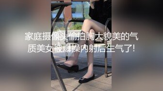 家庭摄像头偷拍胸大貌美的气质美女被爆操内射后生气了!