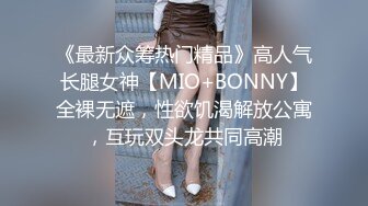 《最新众筹热门精品》高人气长腿女神【MIO+BONNY】全裸无遮，性欲饥渴解放公寓，互玩双头龙共同高潮